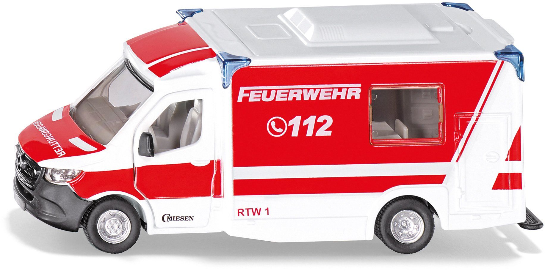 Siku Spielzeug-Krankenwagen SIKU Super, Mercedes-Benz Sprinter Miesen Typ C Rettungswagen (2115)