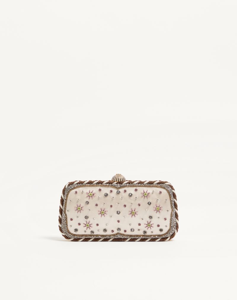 Valentino Garavani Carry Secrets Broderet Minaudiere