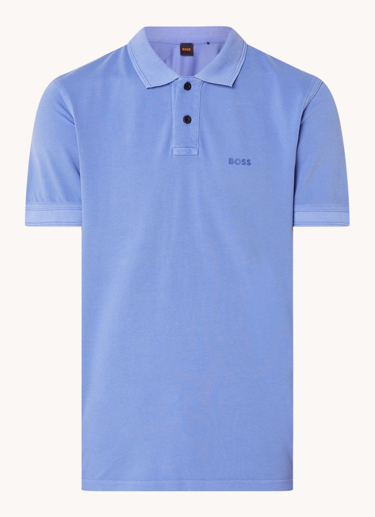 Polo HUGO BOSS Prime de corte regular, confeccionada em piqué de algodão com logotipo.