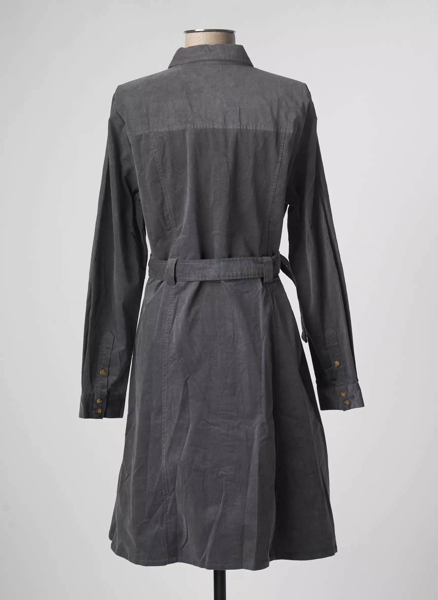 Numph Robes Mi Longues Femme couleur gris