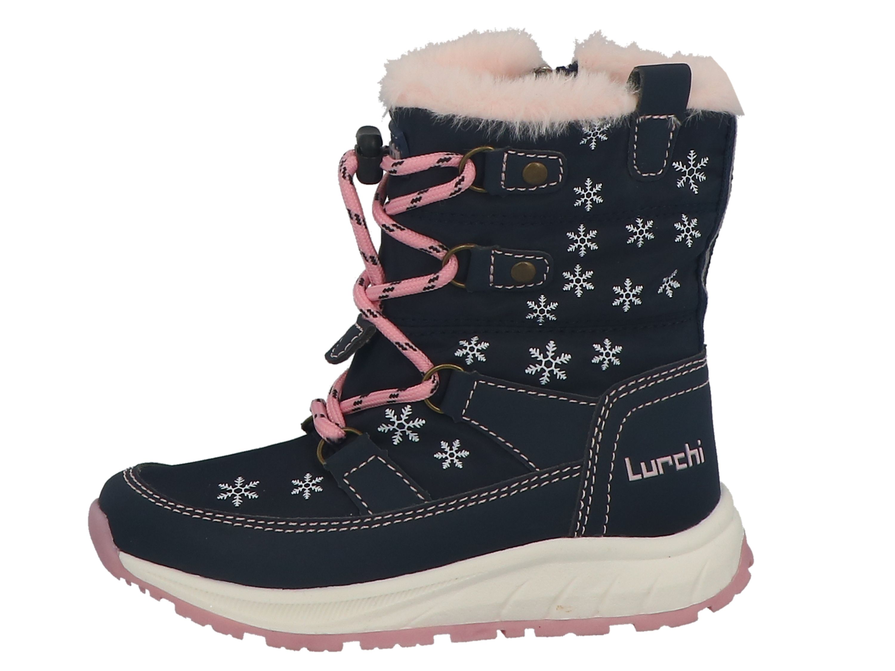 Lurchi Schneestiefel Alby-TEX - navy-rose