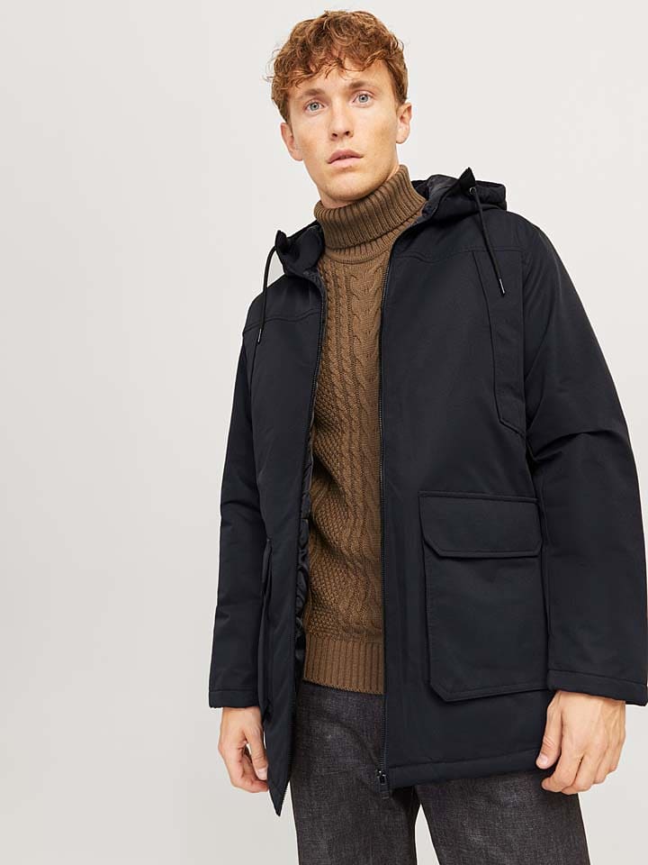 Jack & Jones Parka in Schwarz günstig kaufen