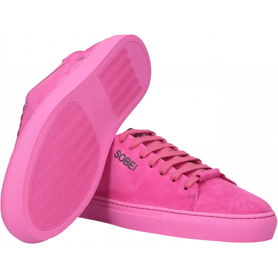 305 SOBE - Sneaker low + Snapback Cap 305 SOBE FAMILIA Veloursleder - pink