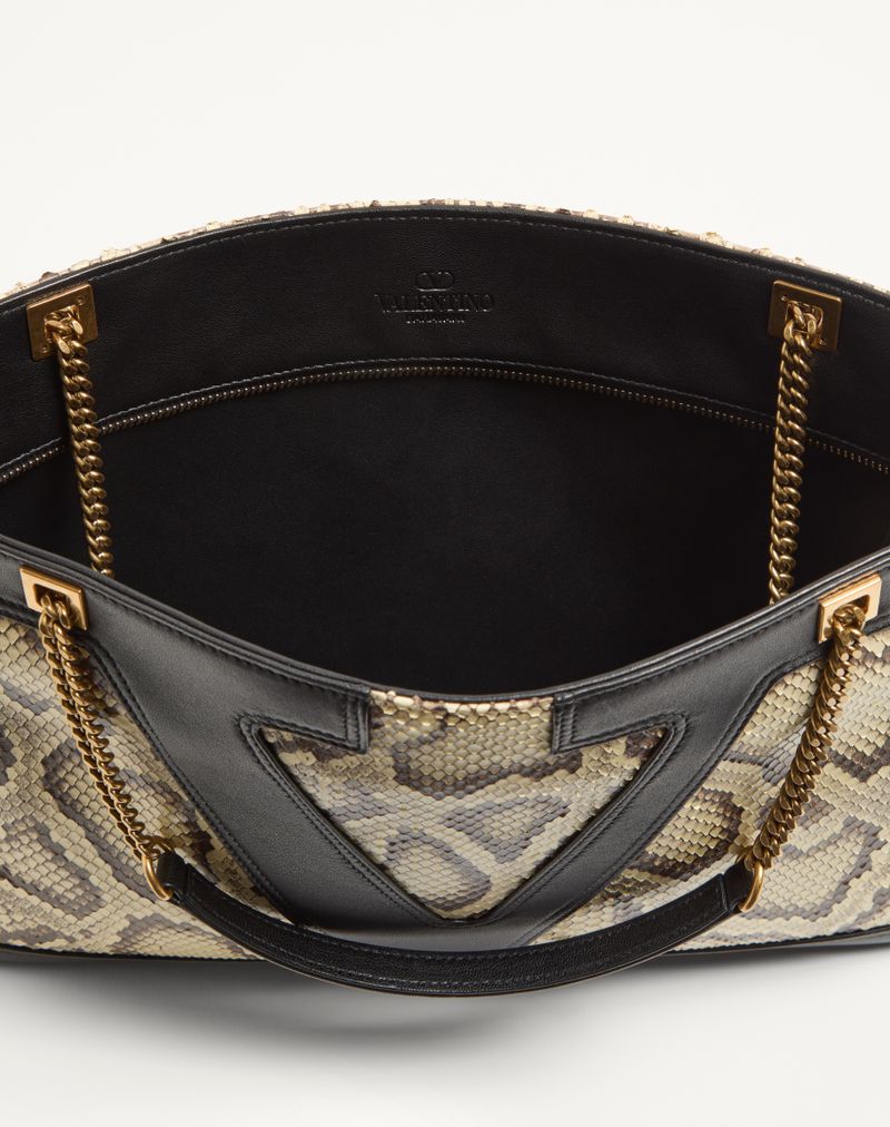 Valentino Garavani Viva Superstar Sacola Média Python