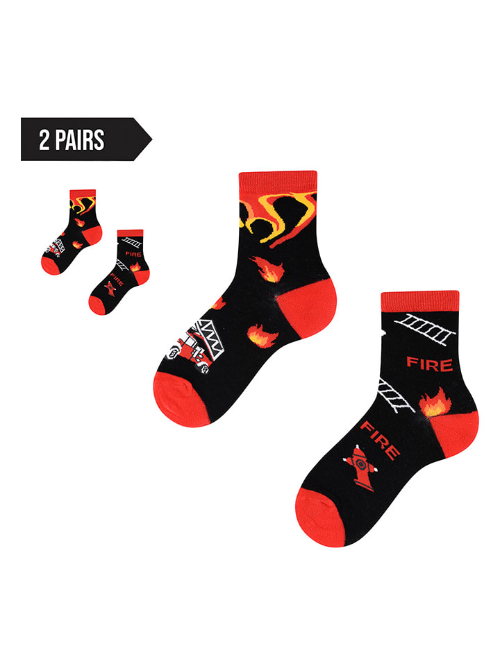 TODO SOCKS 2er-Set: Socken in Schwarz/ Rot günstig kaufen