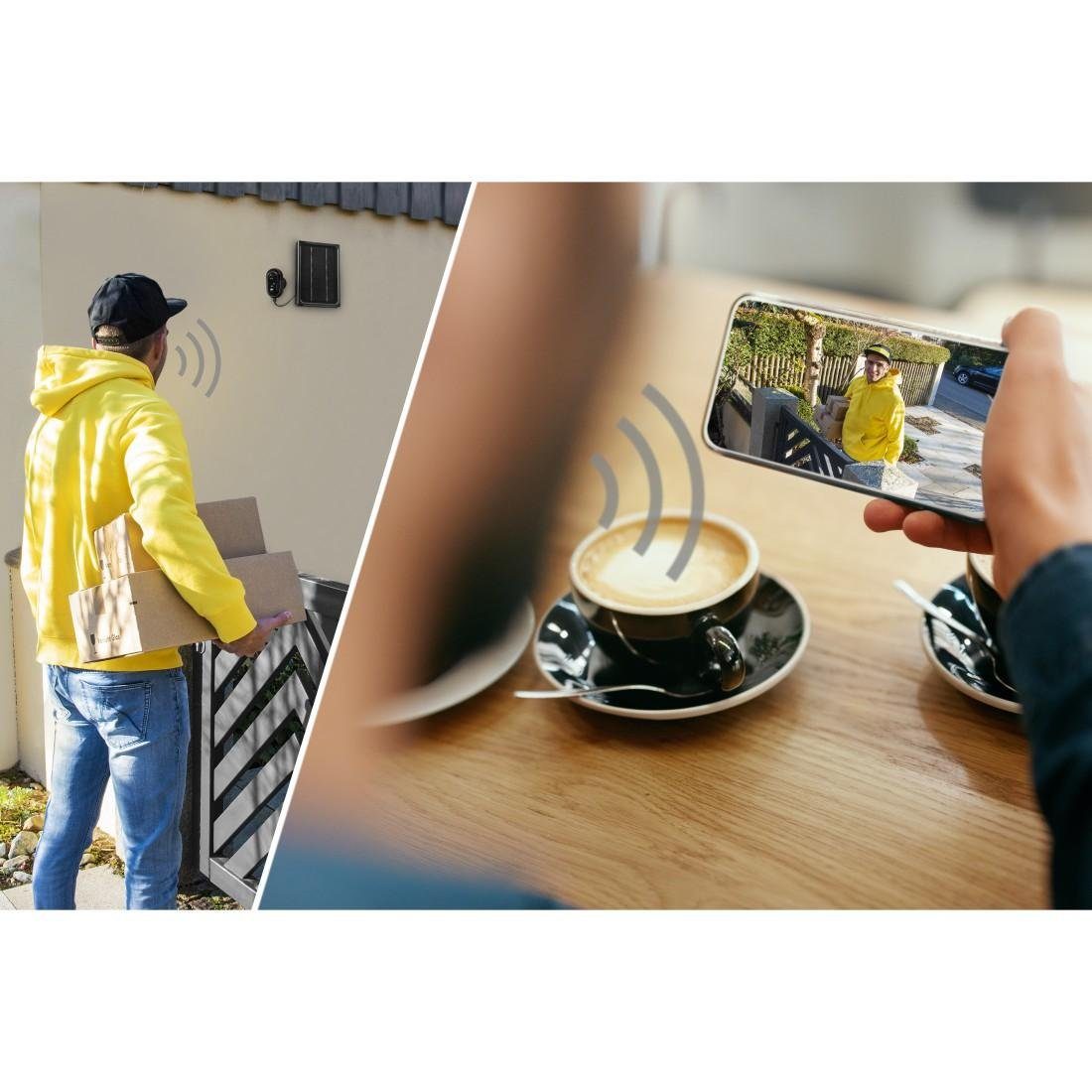 Hama WLAN Kamera Outdoor (App, Solar, Nachtsicht, Bewegungsmelder, Live) Smart Home Kamera (Außenbereich, Innenbereich)
