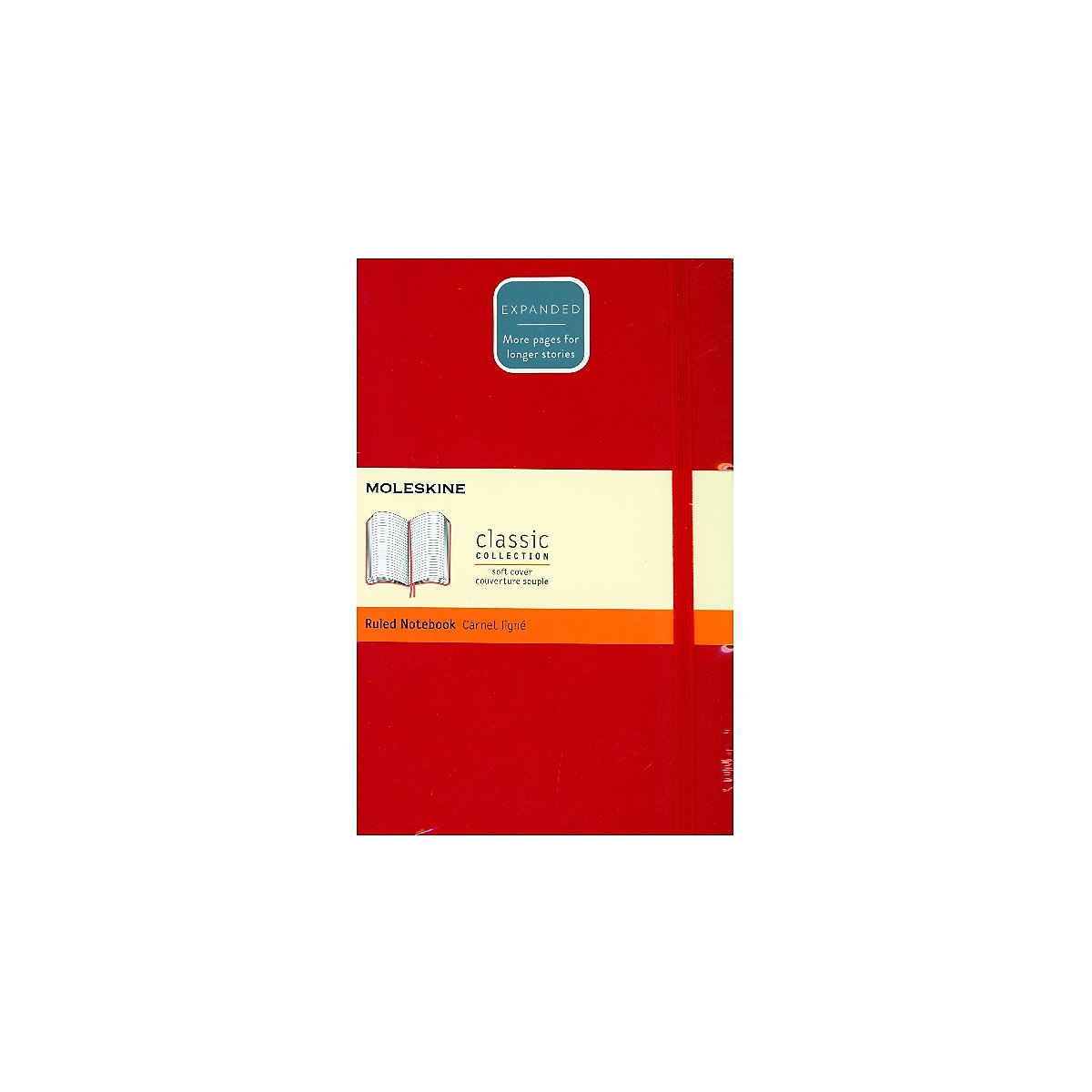 Moleskine classic, Notizbuch Erweitert Large/A5 Liniert, Scharlachrot