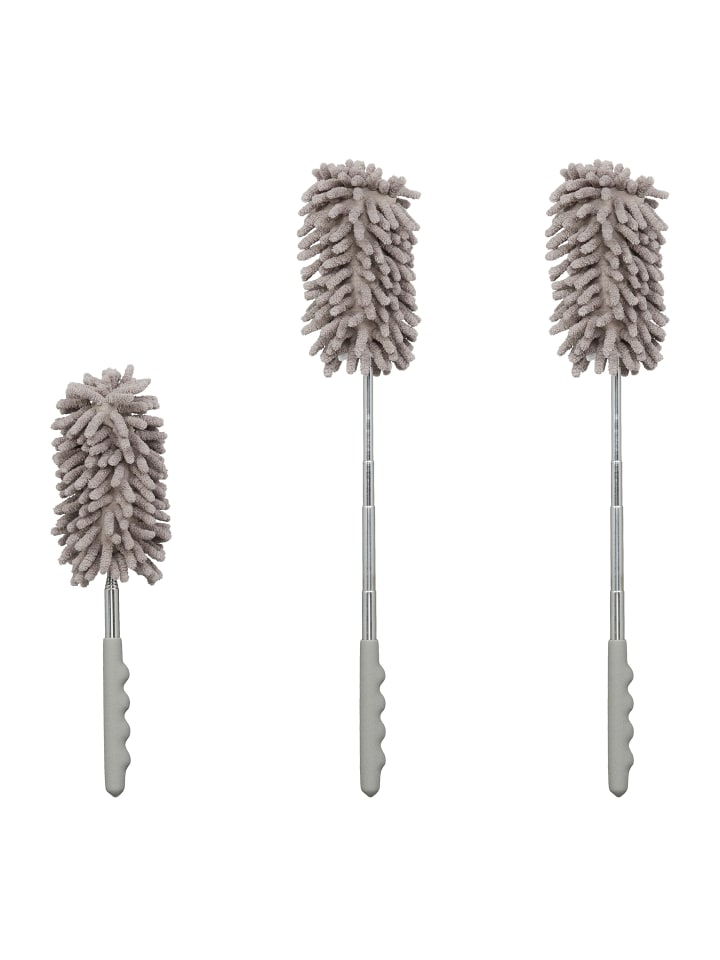 relaxdays 3 x Staubwedel in Grau - 77 cm Länge günstig kaufen onesize