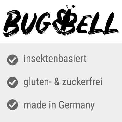 BugBell BugMischung Adult Insekten, Spinat und Hanf