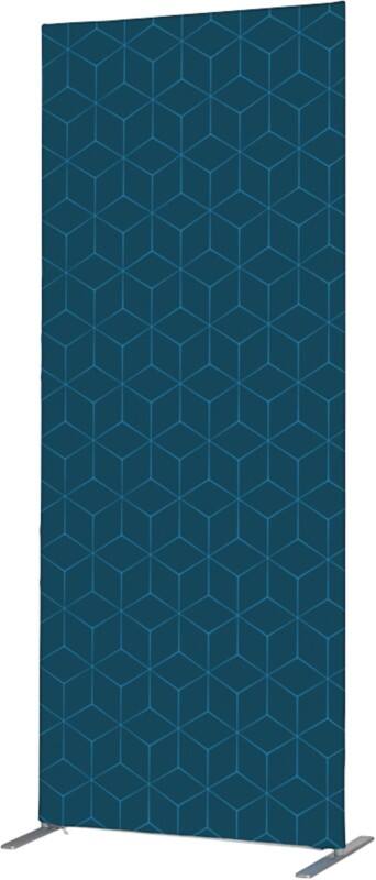 SHOWDOWN Deco Raumteiler Aluminium Blau 870 x 450 x 2.020 mm