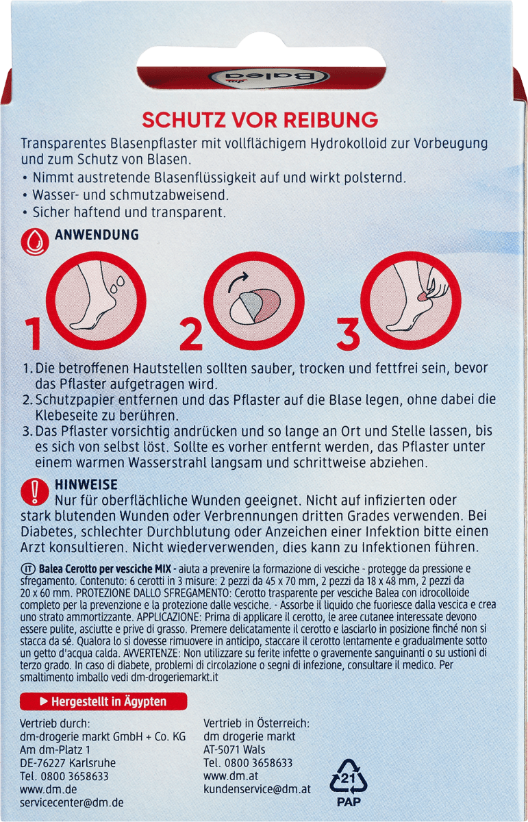 Blasenpflaster Mix, 6 St