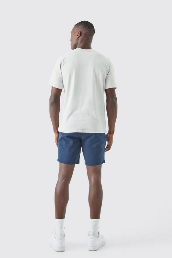 Skinny Chino-Shorts