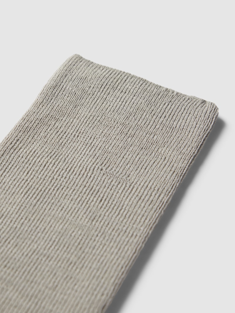 Socken mit elastischem Rippenbündchen Modell 'AIRPORT' in silber