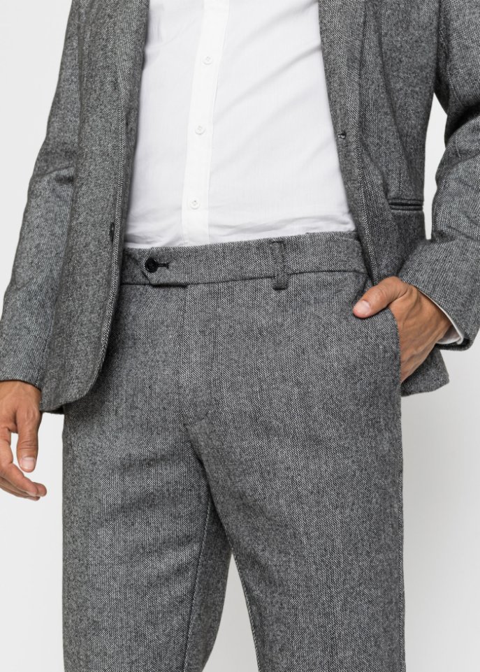 Anzug (4-tlg.Set): Sakko, Hose, Hemd, Krawatte, Slim Fit