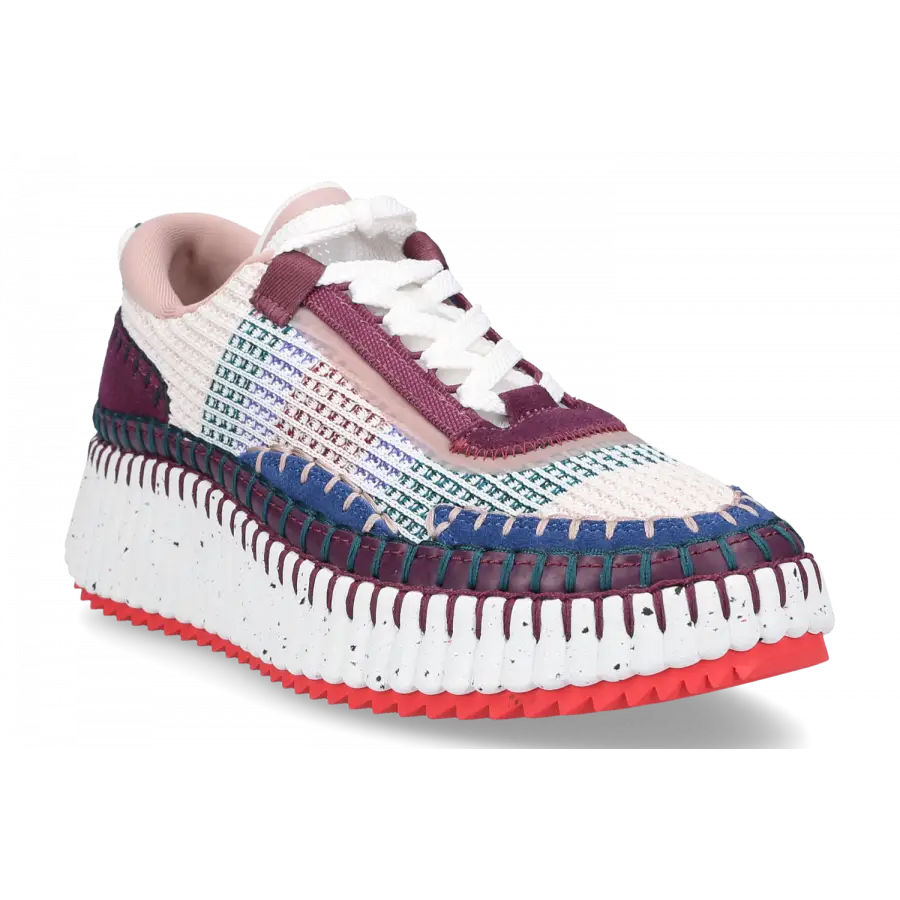 Chloé - Sneaker low NAMA Baumwolle - blau