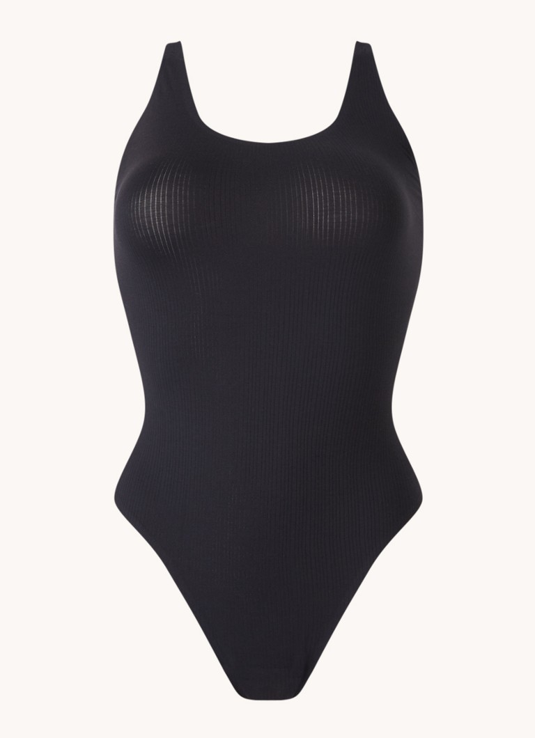 Wolford Beauty Cotton sleeveless thong bodysuit