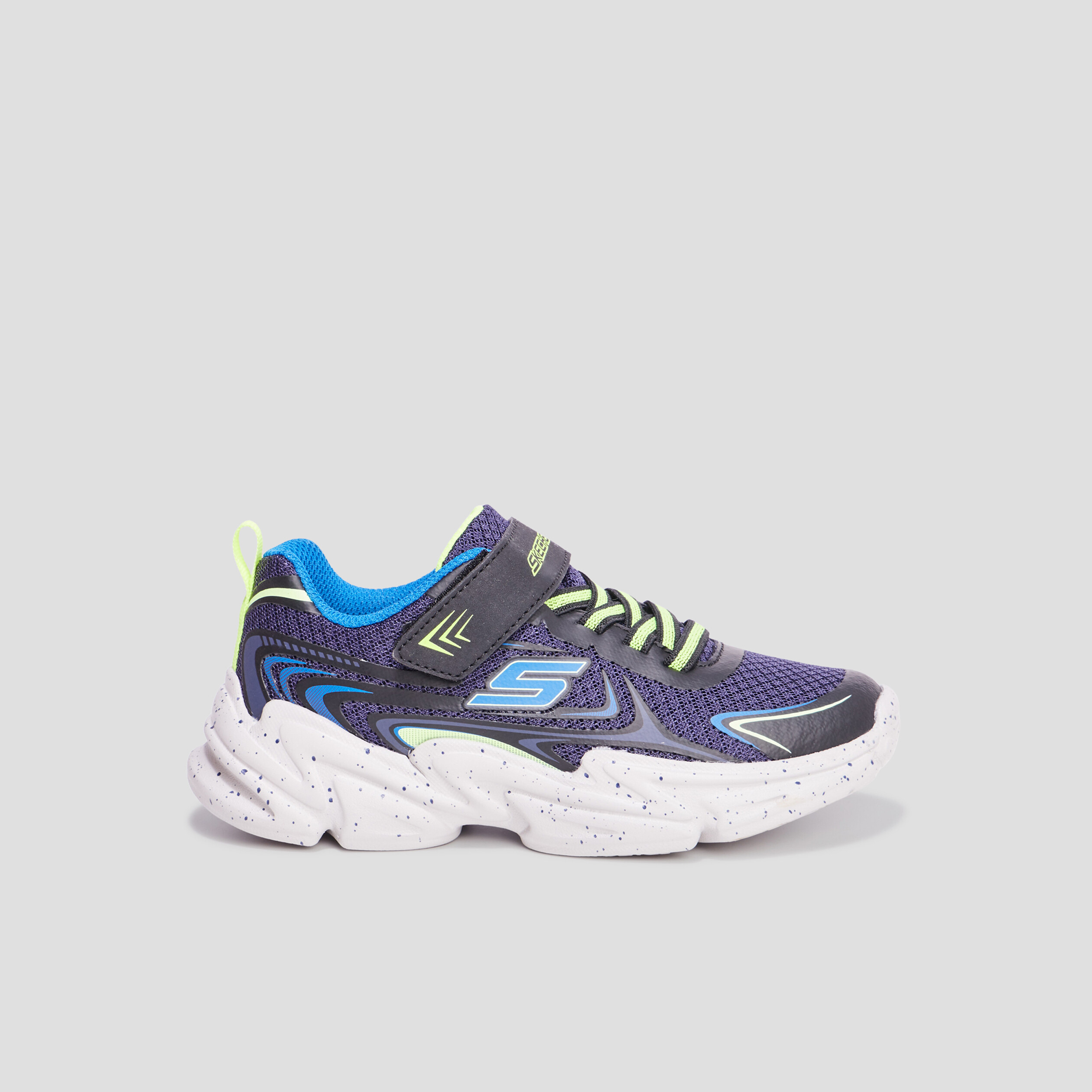 Baskets running Skechers Wavertronic bleu garçon | La Halle