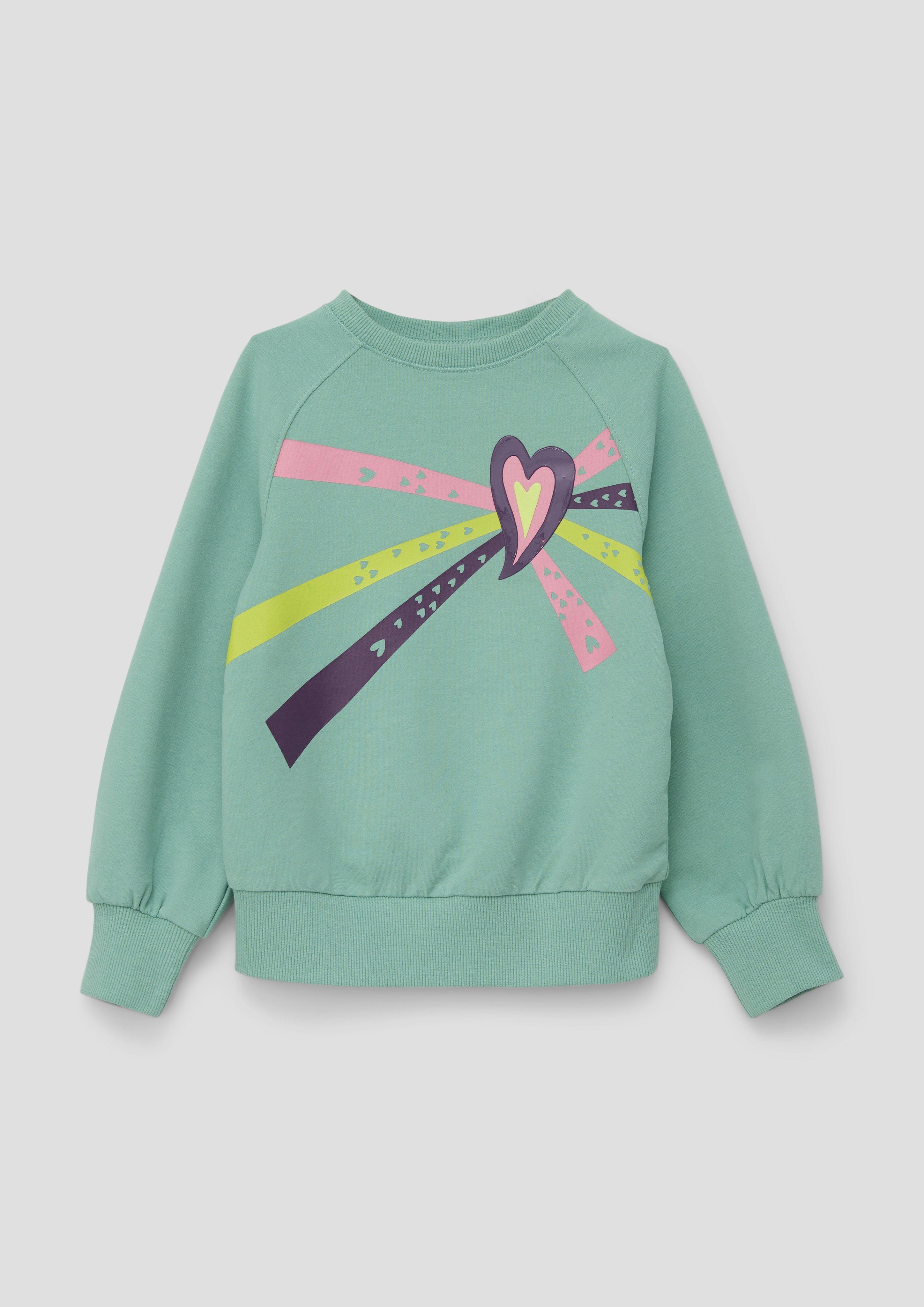 Sweatshirt mit glänzendem Frontprint  2133894-7225