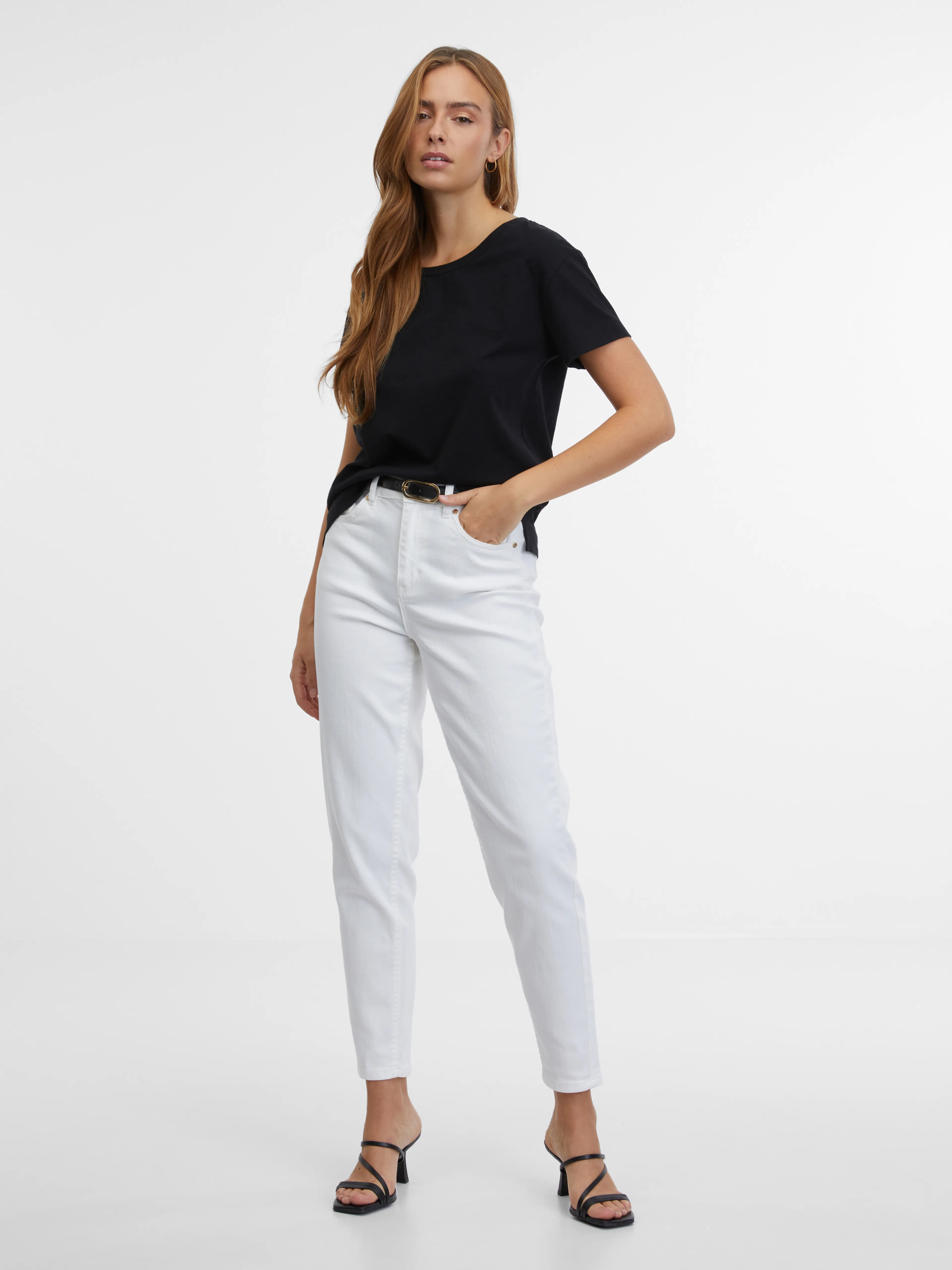 Schwarzes Damen-T-Shirt ORSAY