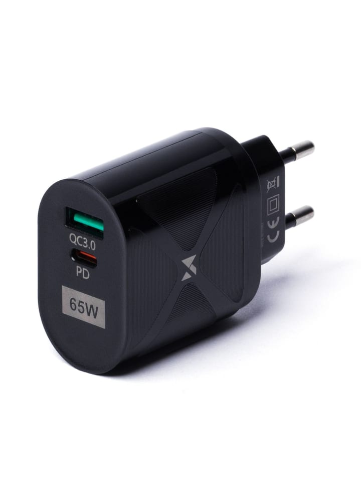 Wozinsky 65W GaN-Ladegerät mit USB-Anschlüssen Schwarz in Schwarz günstig kaufen onesize