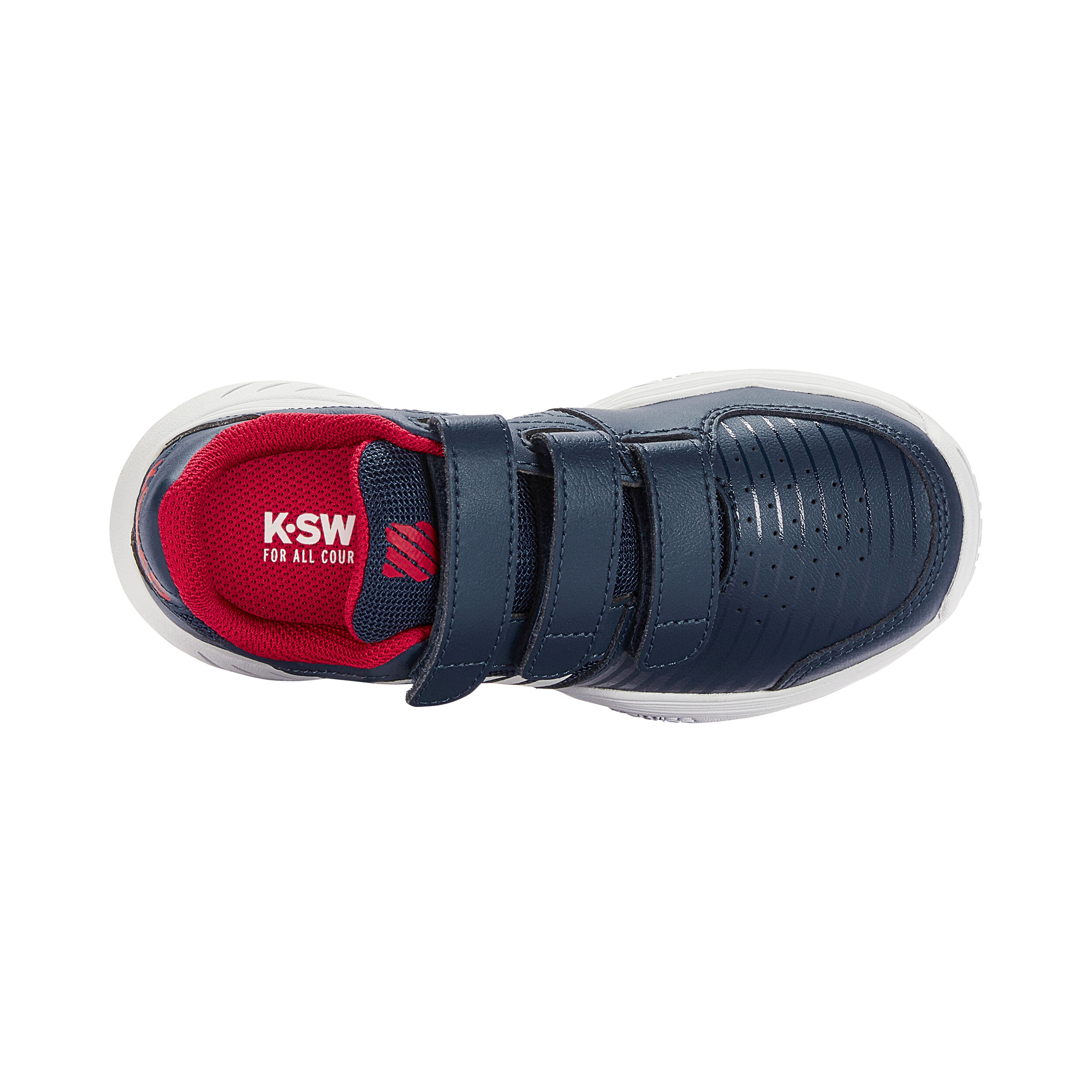 Court Express Strap Omni Allcourtschuh Kinder - Dunkelblau, Weiß