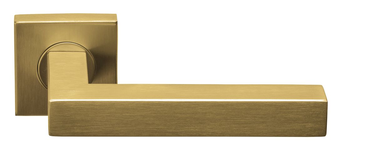 Formani 1501D065IMXX0 BASICS BSQ1-G λαβή πόρτας με ελατήρια σε τετράγωνη ροζέτα PVD ματ χρυσό