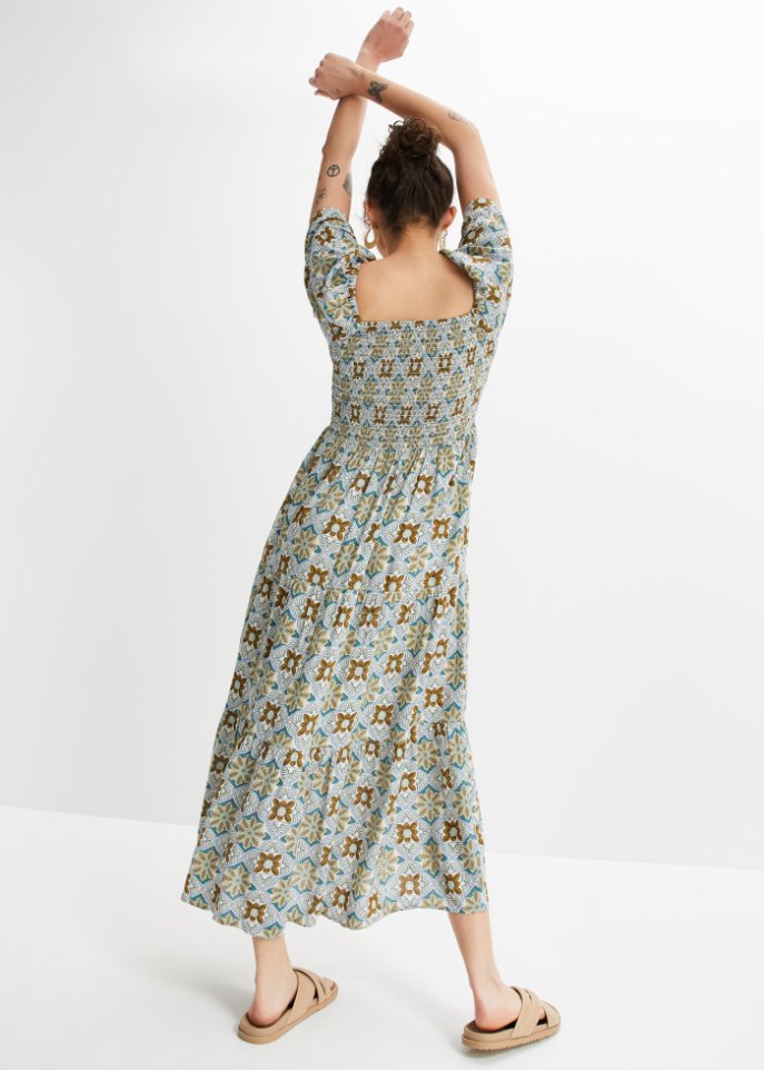 Maxikleid mit Smock
