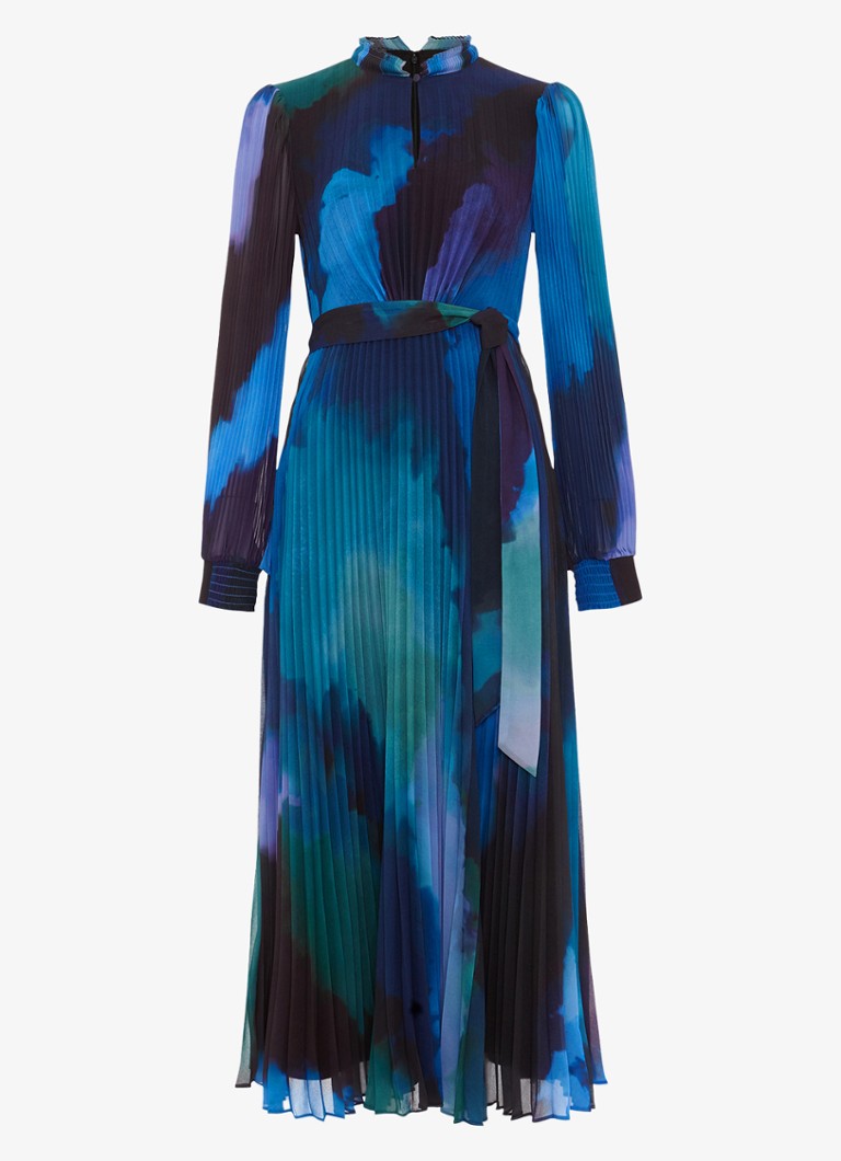 Vestido midi Sophie de Phase Eight Petite con cinturón plisado