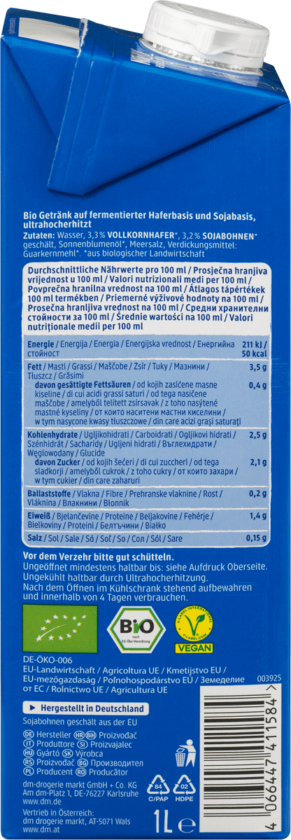 Pflanzendrink, Not M*lk and so yummy, 1 l