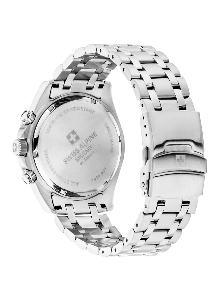 Swiss Military Quarzuhr 7034.9132SAM in Silber günstig kaufen onesize