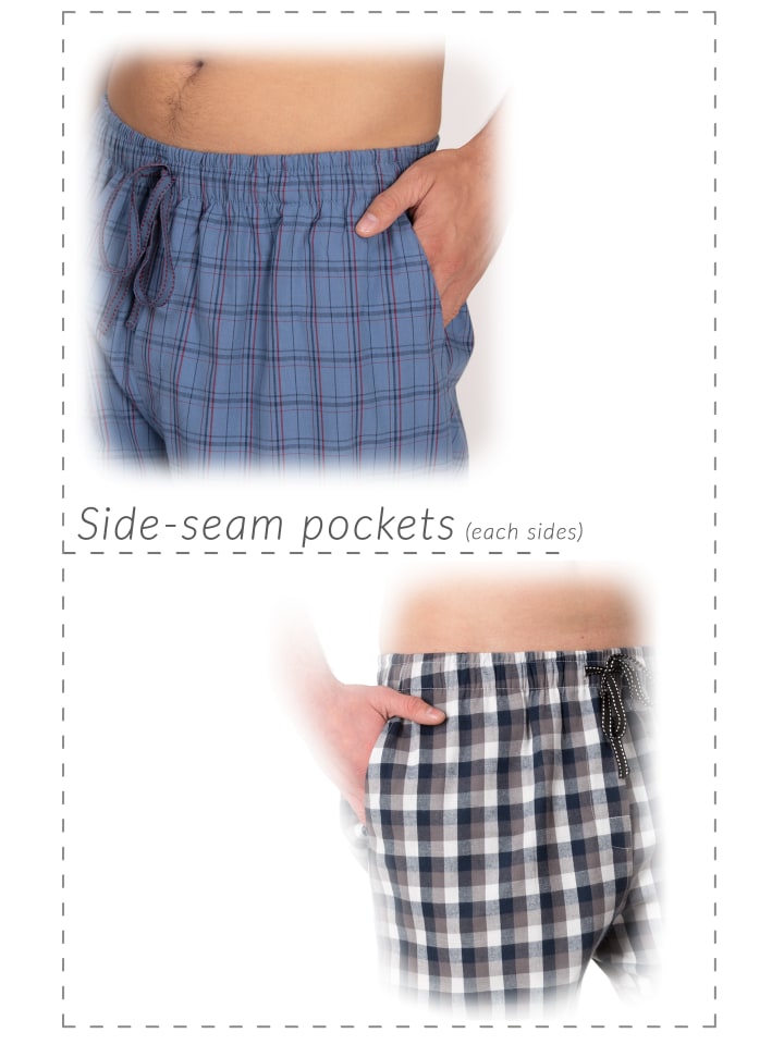 LuukFeel Webhose Schlafhose aus Bio-Baumwolle GOTS zertifiziert in hellblau günstig kaufen