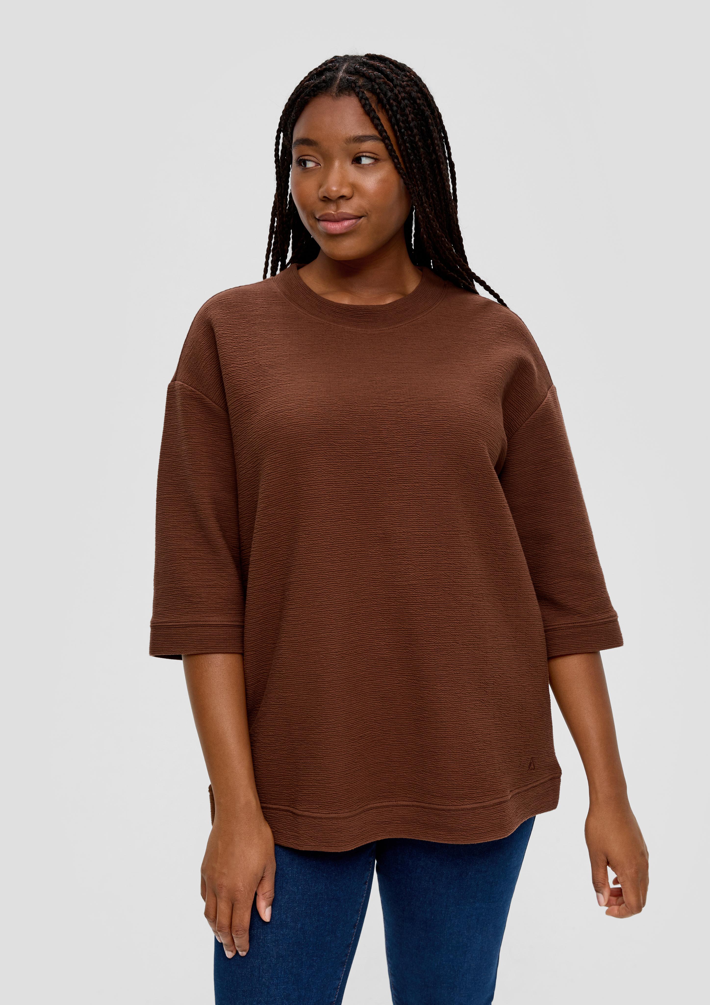 Sweatshirt in Crinklestruktur  2136703-8797