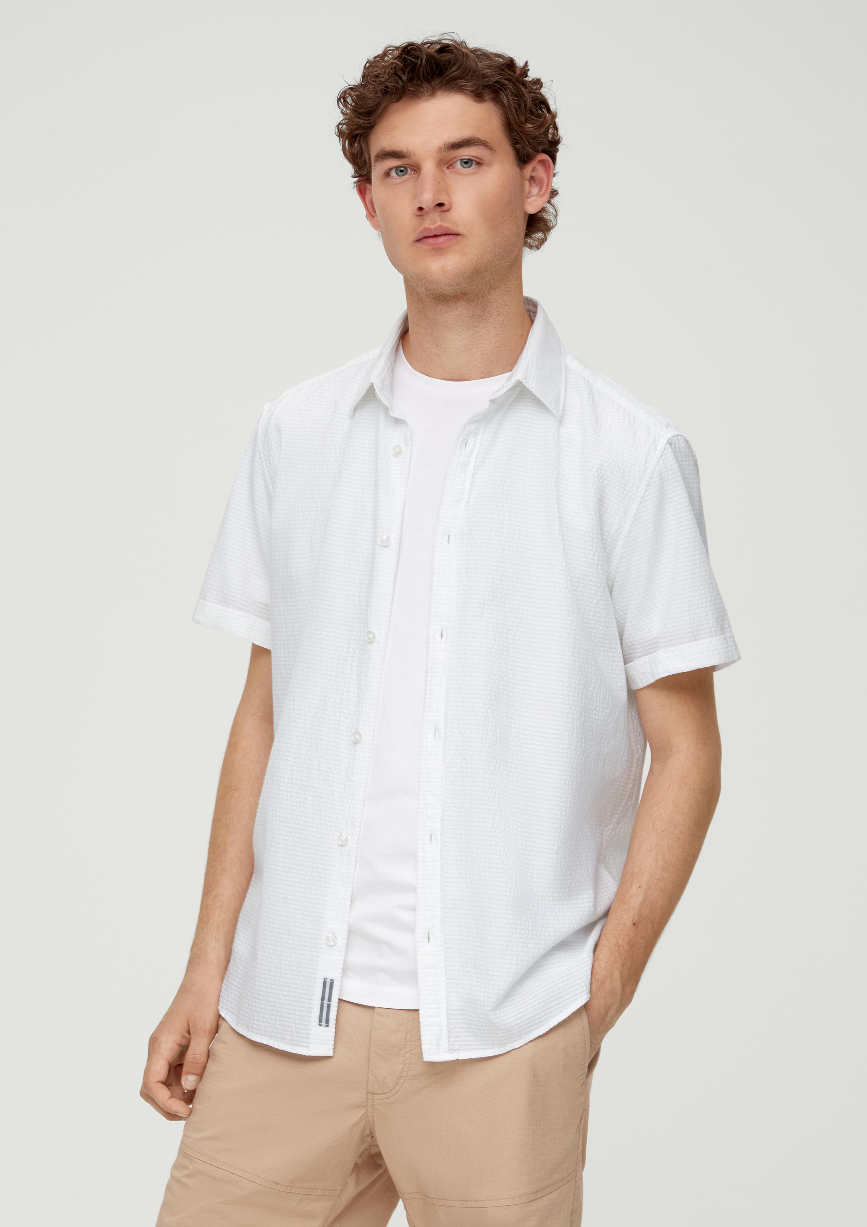 Regular: Kurzarmhemd im Streifendesign  2131012-0100