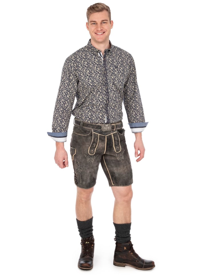 MADDOX Lederhose HERMANN in dunkelbraun günstig kaufen