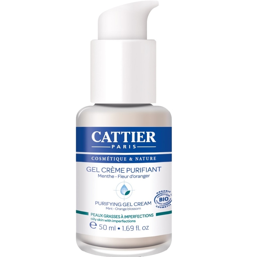 cattier Gel Crème Purifiant - peaux grasses à imperfections - 50ml Soins Peaux Grasses à Imperfections