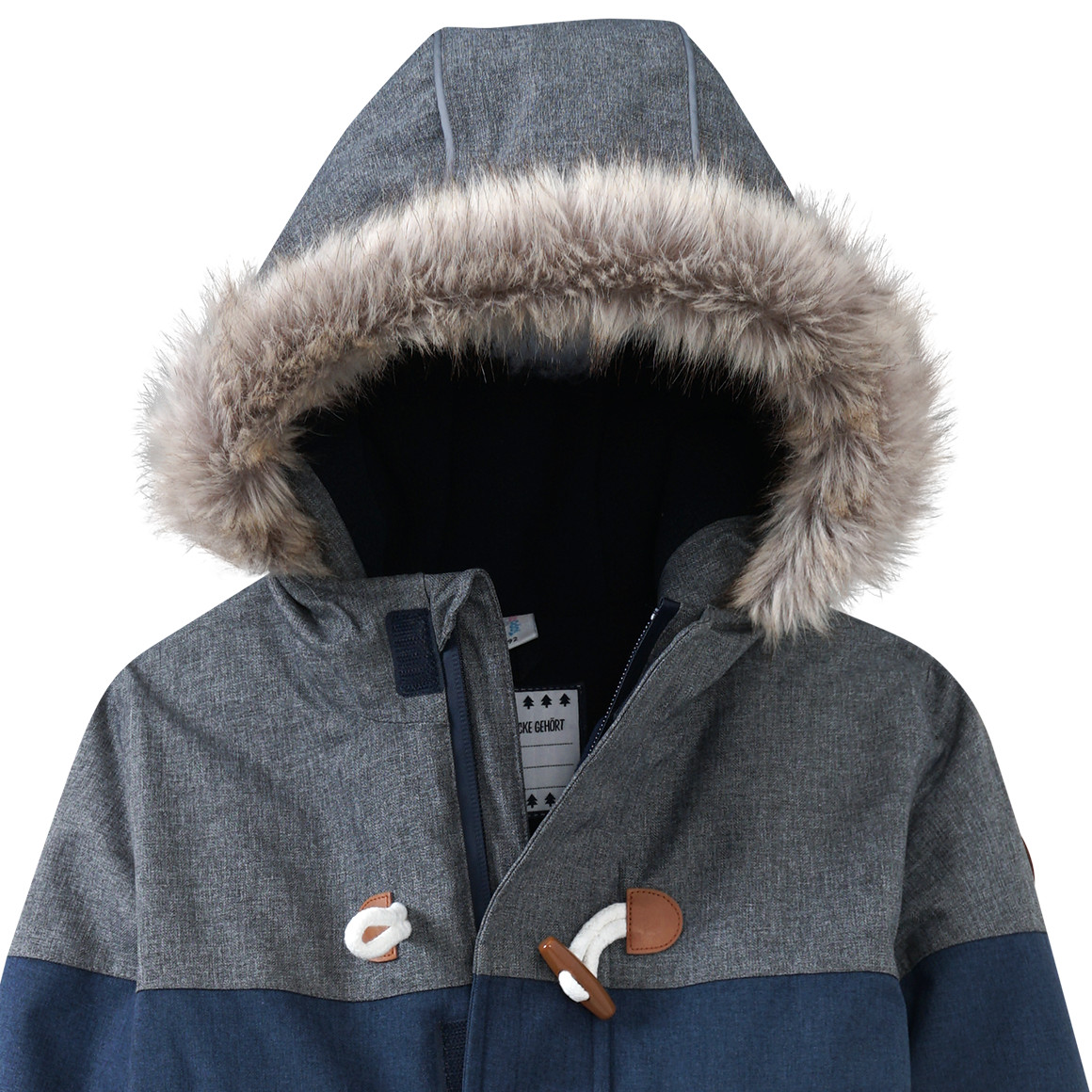 Baby Schneeoverall mit Fellimitat