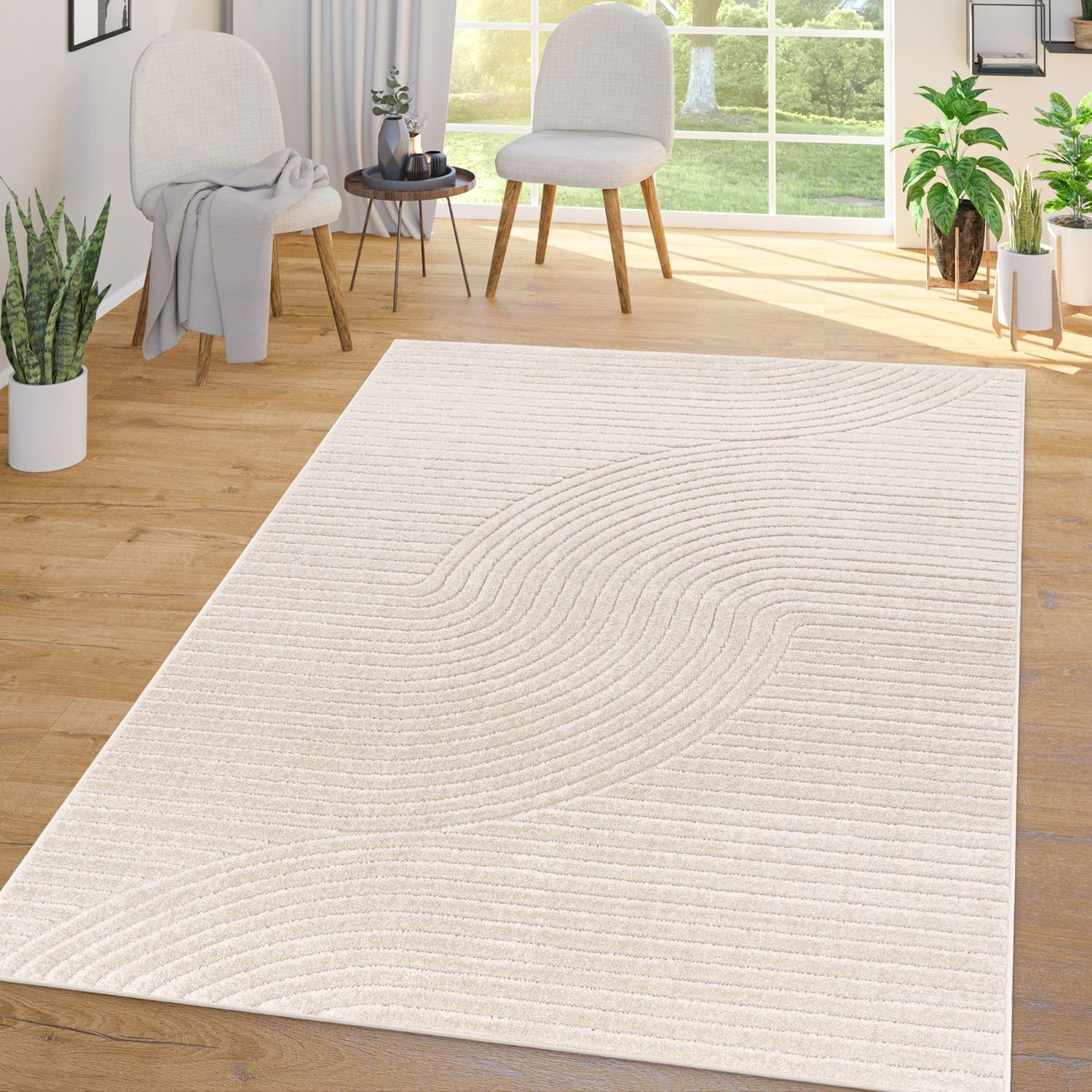 Outdoorteppich In-& Outdoorteppich Wetterfest Küche Schlafzimmer Kurzflor, TT Home, rechteckig, Höhe: 10 mm