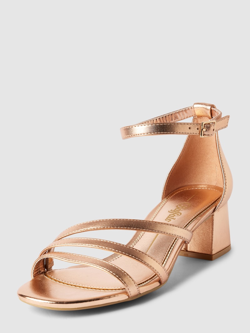 Sandalette mit Dornschließe Modell 'LILLY GRACE' in rose gold