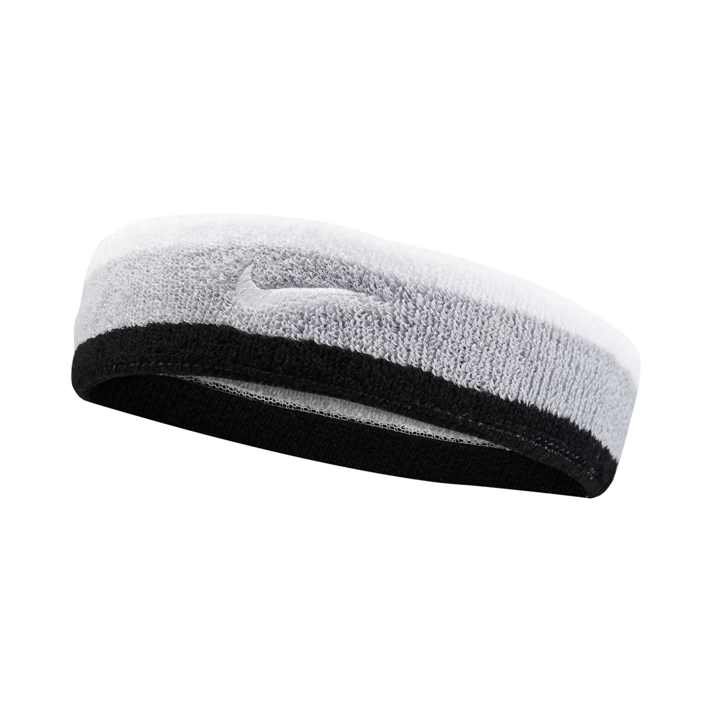 Swoosh Stirnband - Weiß, Schwarz