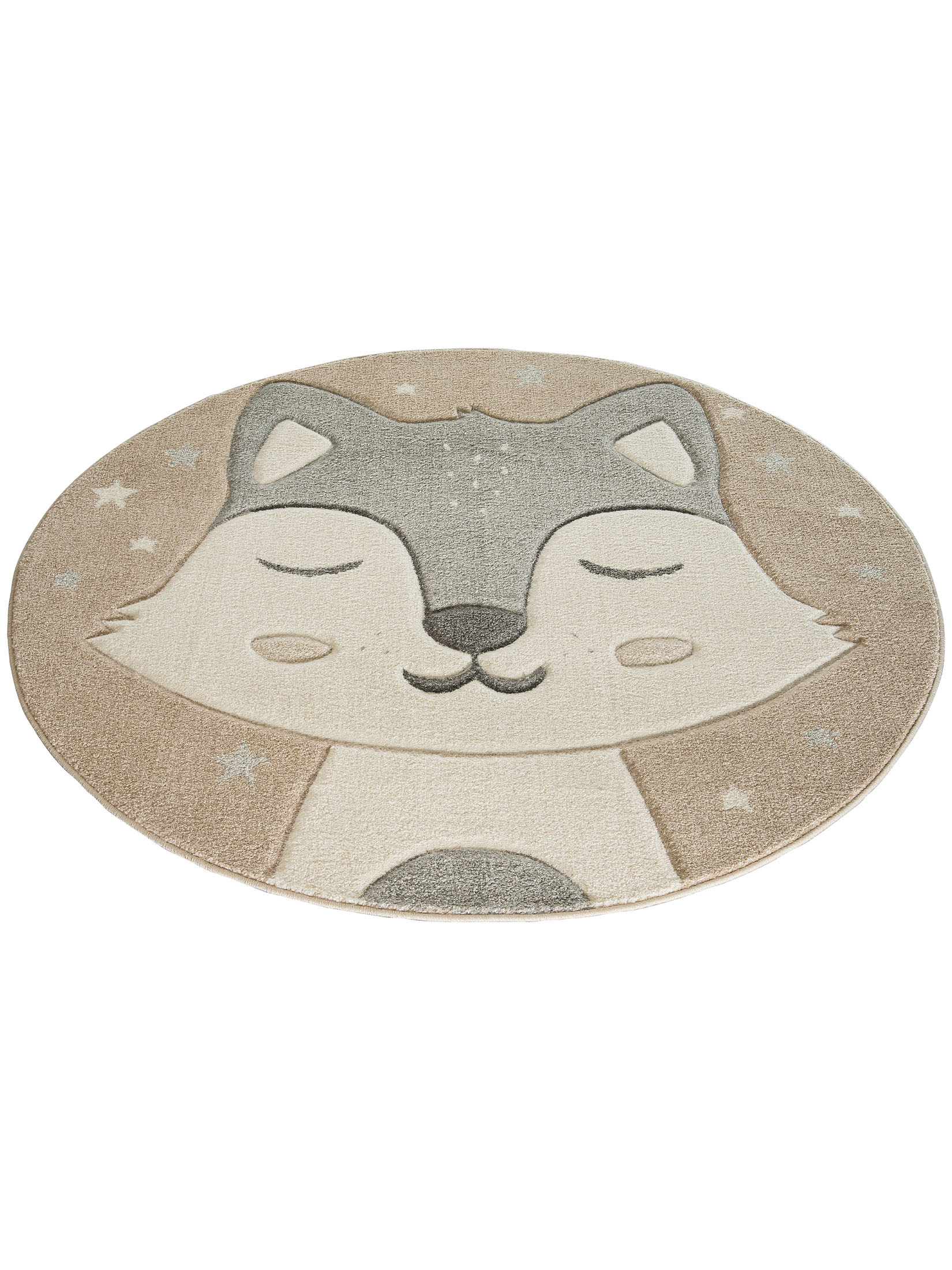 Todd Kinder-Teppich, Grau/Beige