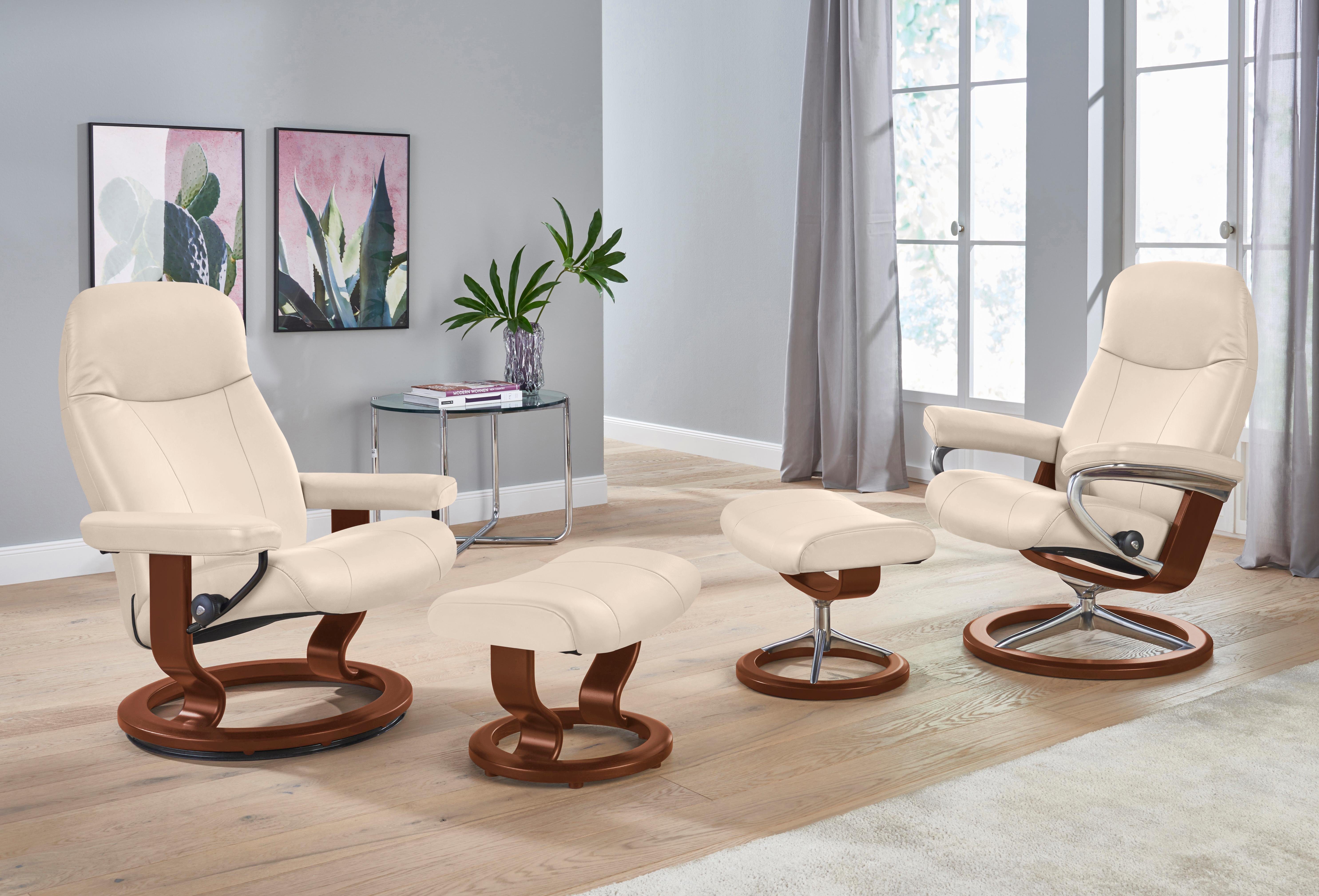 Stressless® Relaxsessel Garda (Set), mit Signature Base, Größe L, Gestell Braun