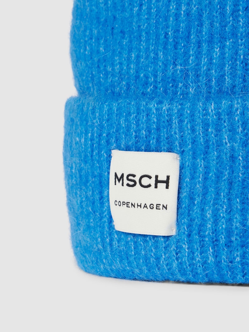Beanie mit Label-Patch Modell 'Hope' in blau