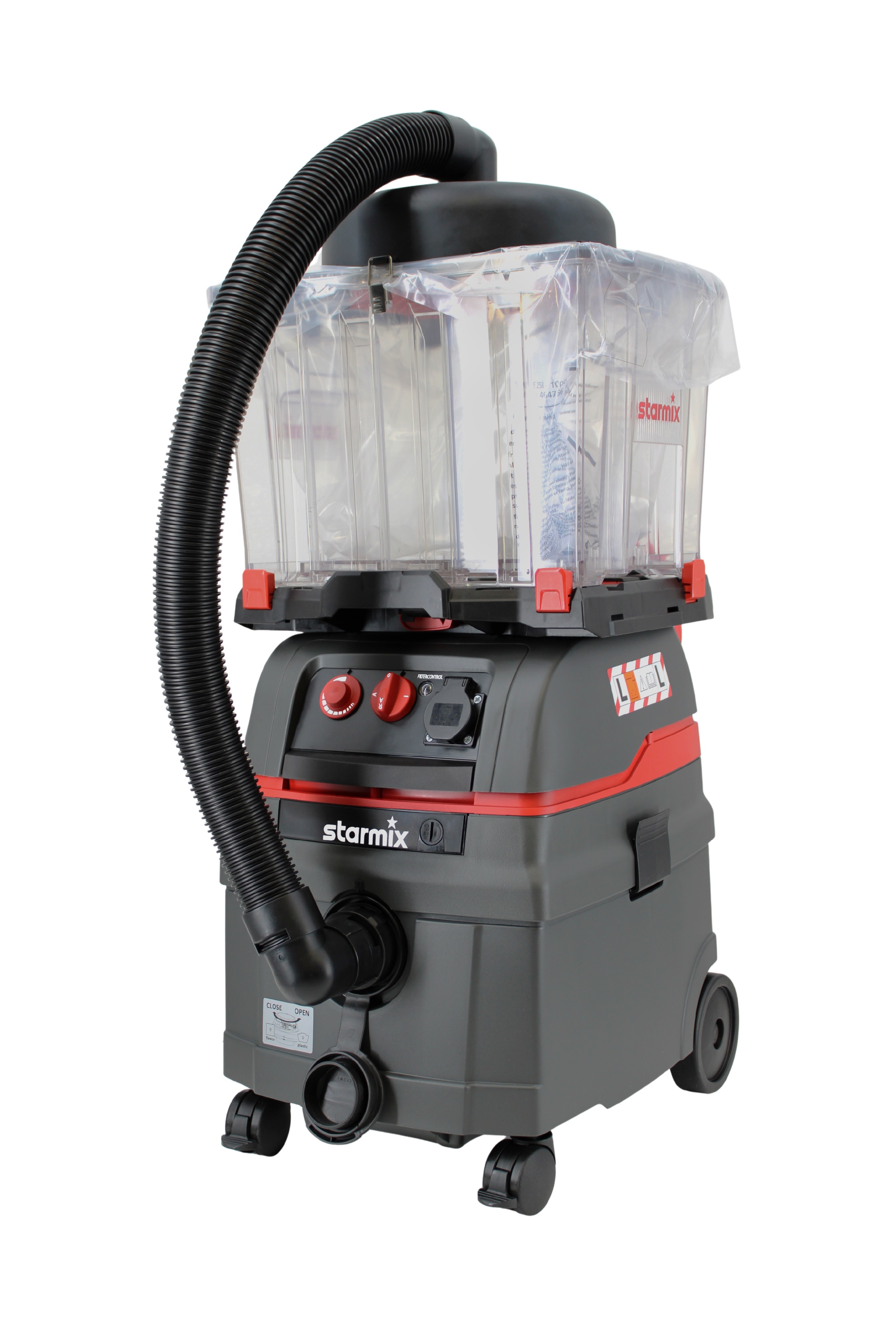 Aspiradora Starmix 18744+130217+449432 ISC L 1625 EW con preseparador Dustfixx y placa adaptadora Unifix.
