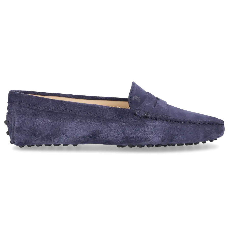 Tod's - Mokassins GOMMINI Veloursleder - blau