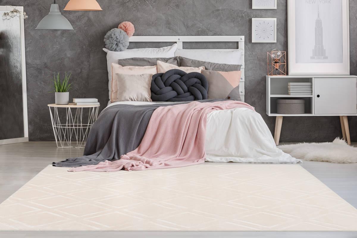 Arte Espina Hochflorteppich Monroe 300 Creme