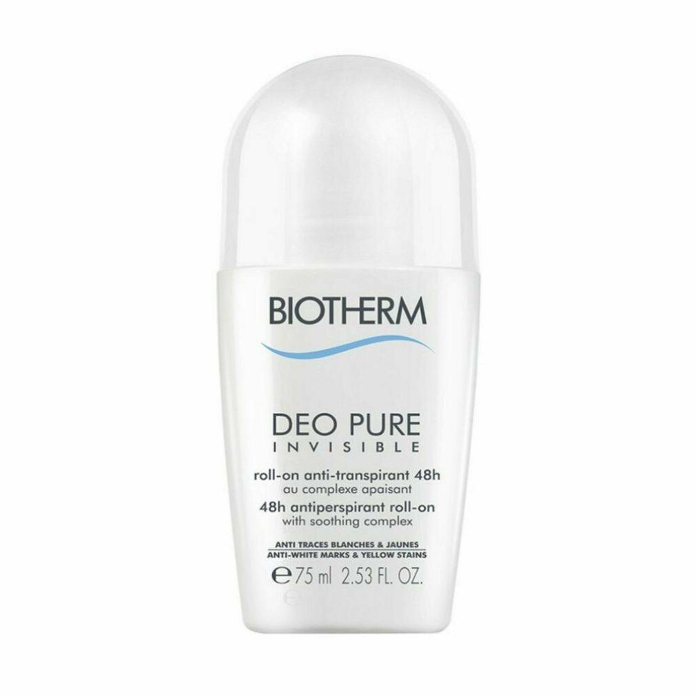 BIOTHERM Deo-Zerstäuber Biotherm Deo Pure Invisible 48H Roll-On 75ml