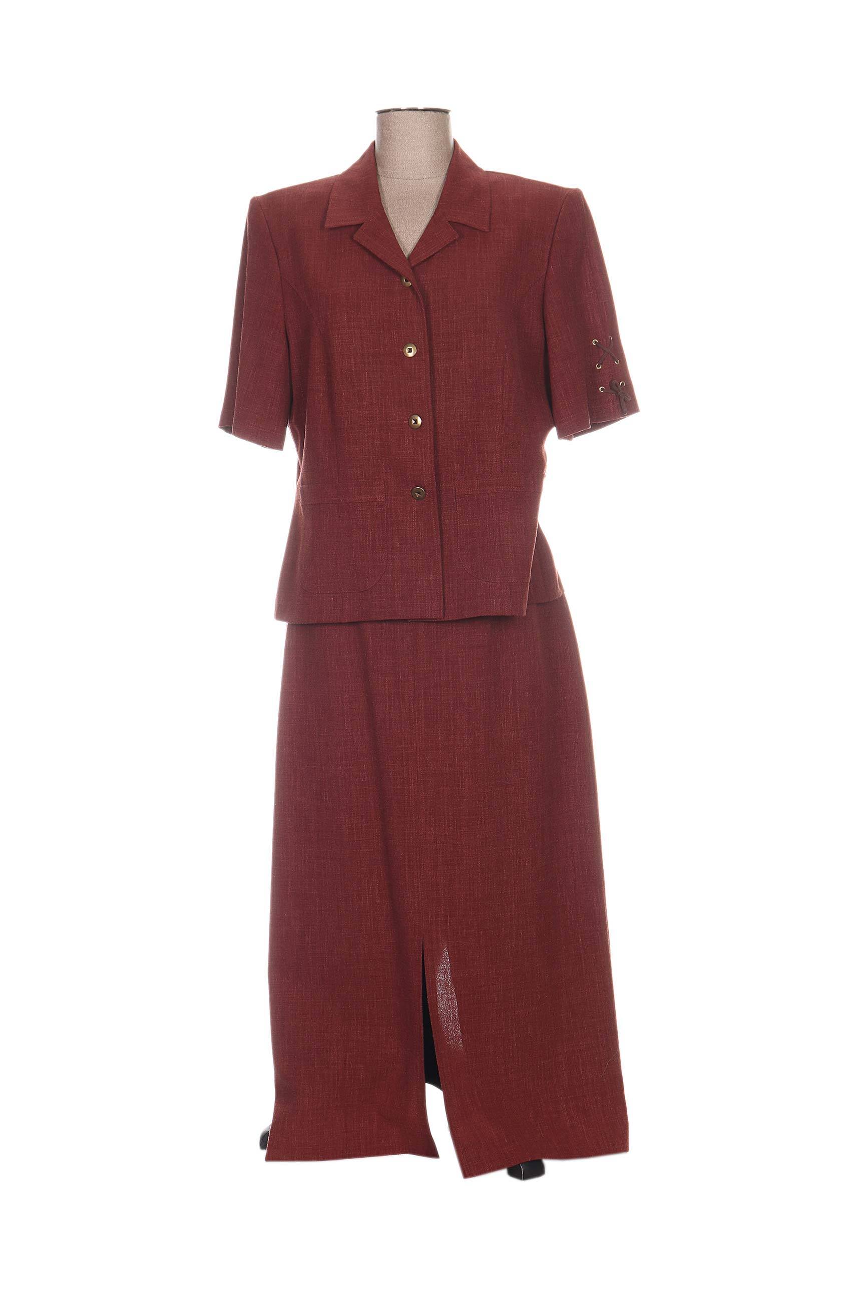 Francoise De France Jupe Veste Femme couleur marron