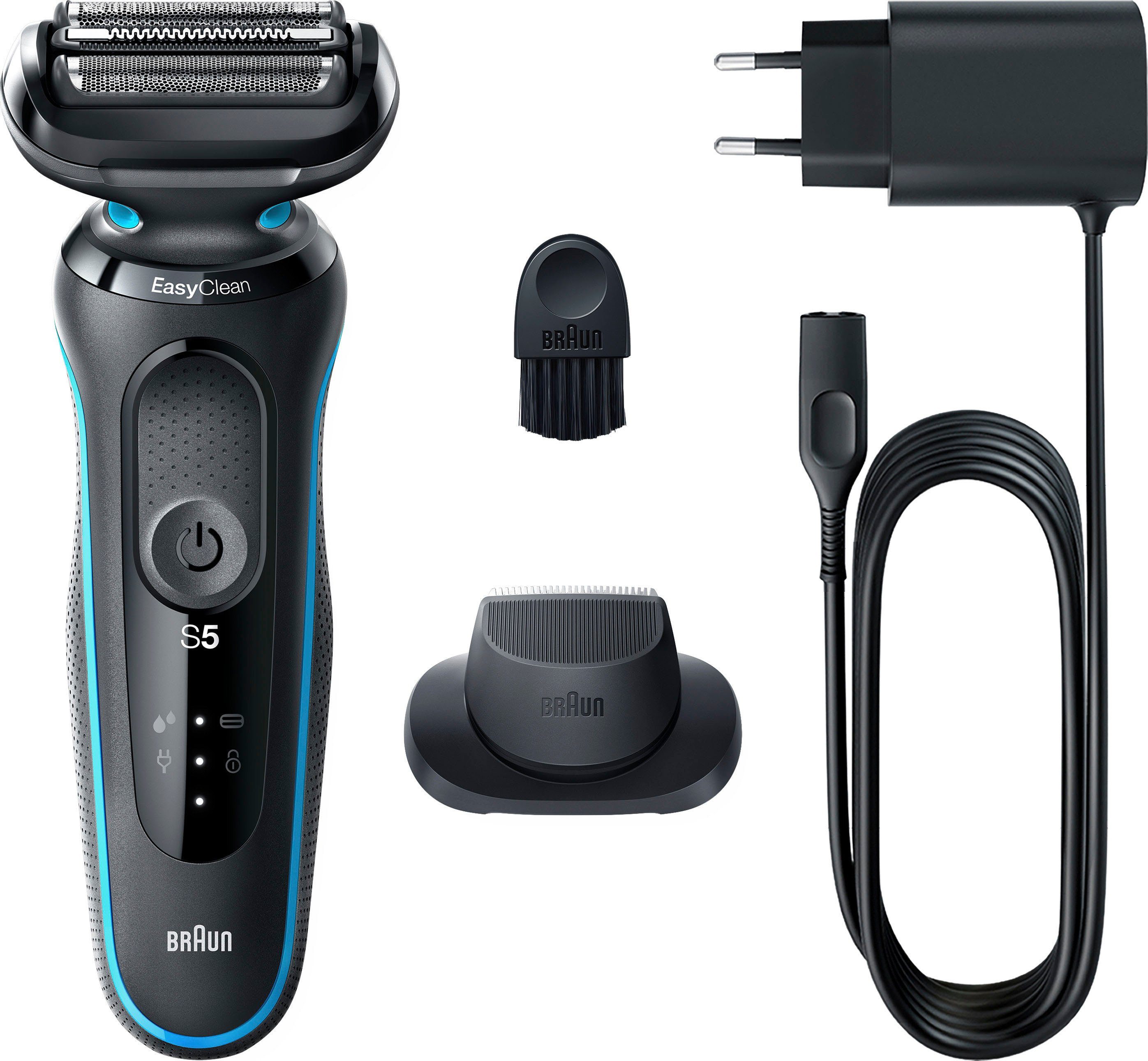 Braun Elektrorasierer Series 5 51-M1200s, Aufsätze: 2, EasyClean, Wet&Dry