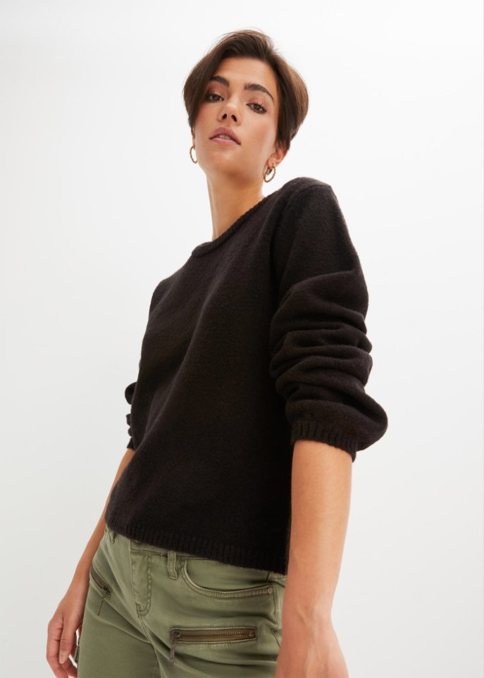Pullover mit Spitzendetail
