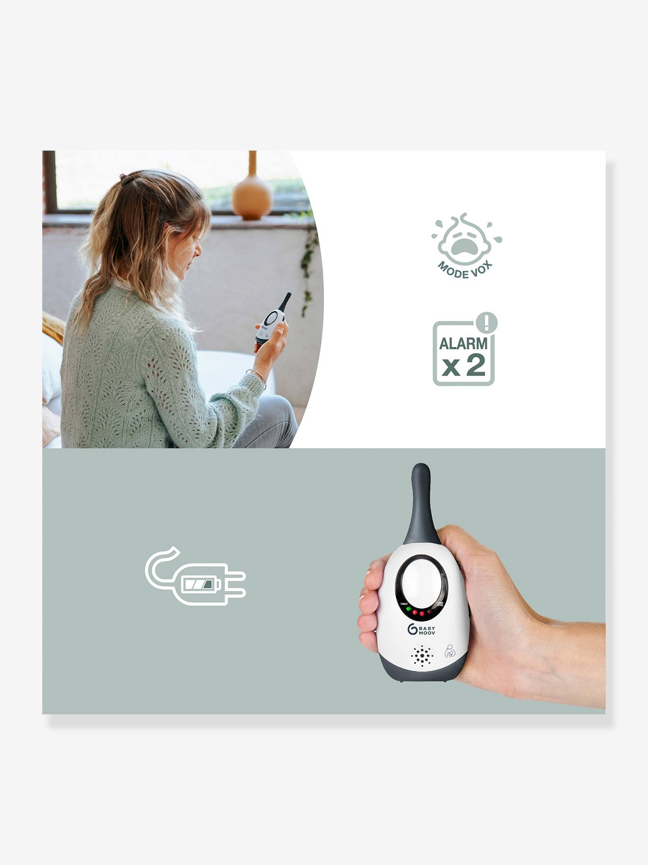 Babymoov Babyphon SIMPLY CARE BABYMOOV - weiß/grau